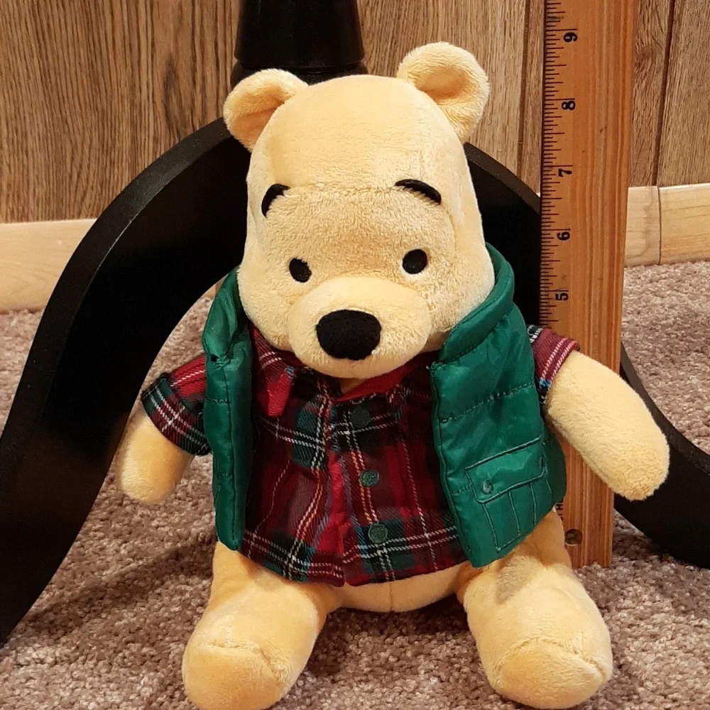 NWOT Disney Lumberjack Pooh Plush
